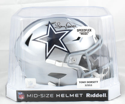 Tony Dorsett Autographed Dallas Cowboys Mid-Size SpeedFlex Helmet