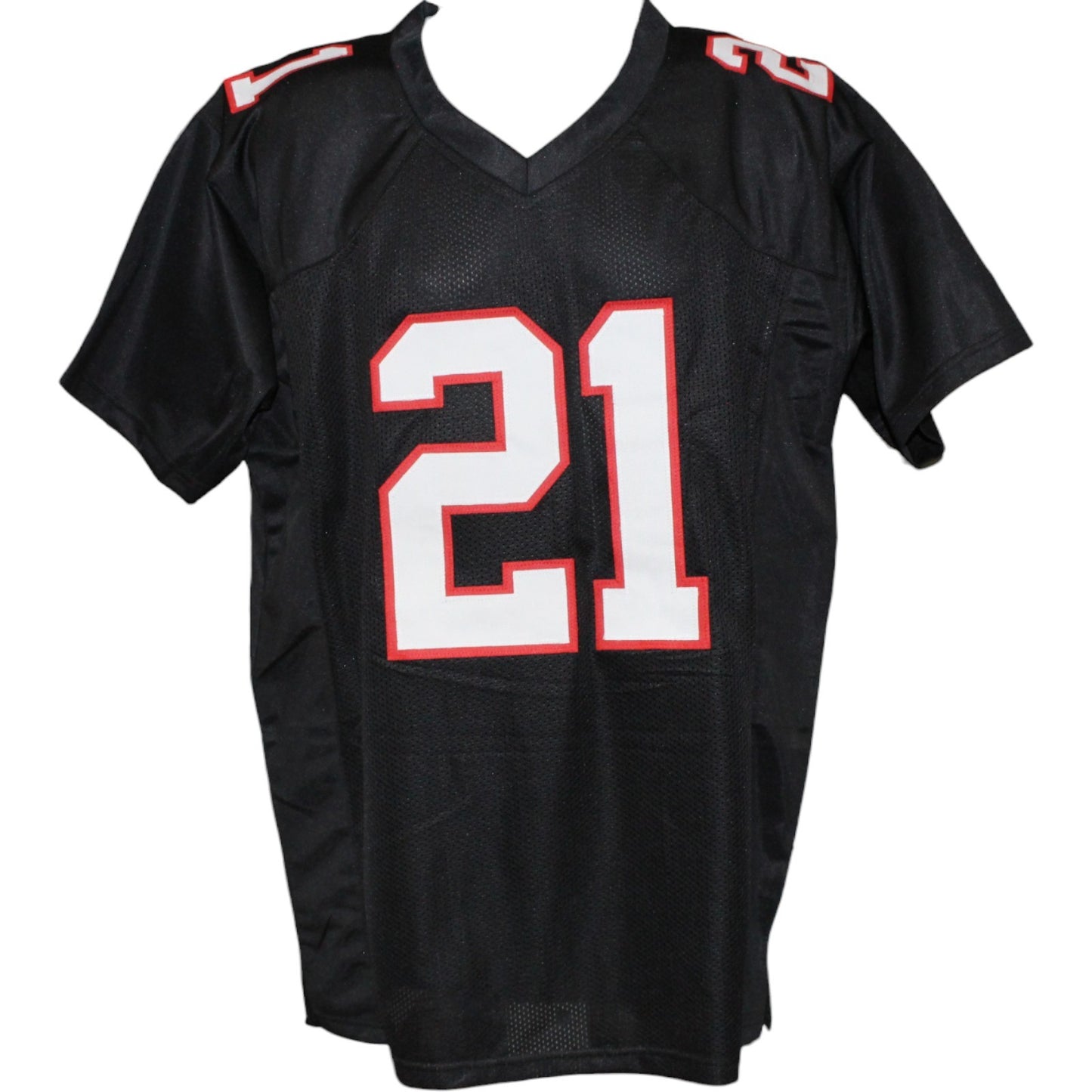 Deion Sanders Autographed Pro Style Black Jersey