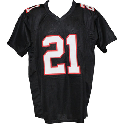 Deion Sanders Autographed Pro Style Black Jersey