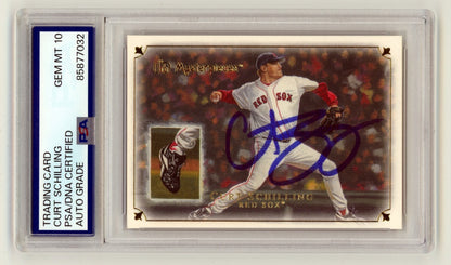 Curt Schilling Signed Card - 2007 Upper Deck Masterpieces PSA 10 Auto