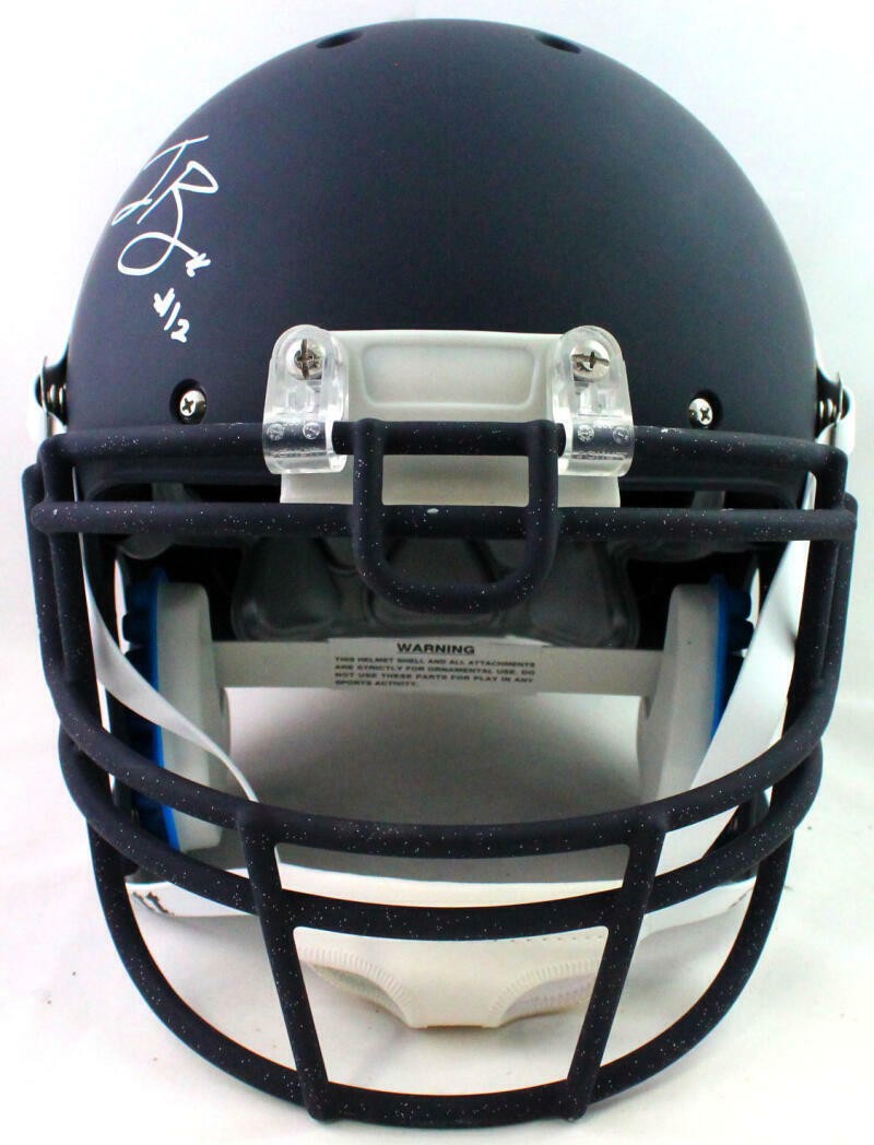 Ian Book Autographed Notre Dame Navy Full Size Authentic Helmet