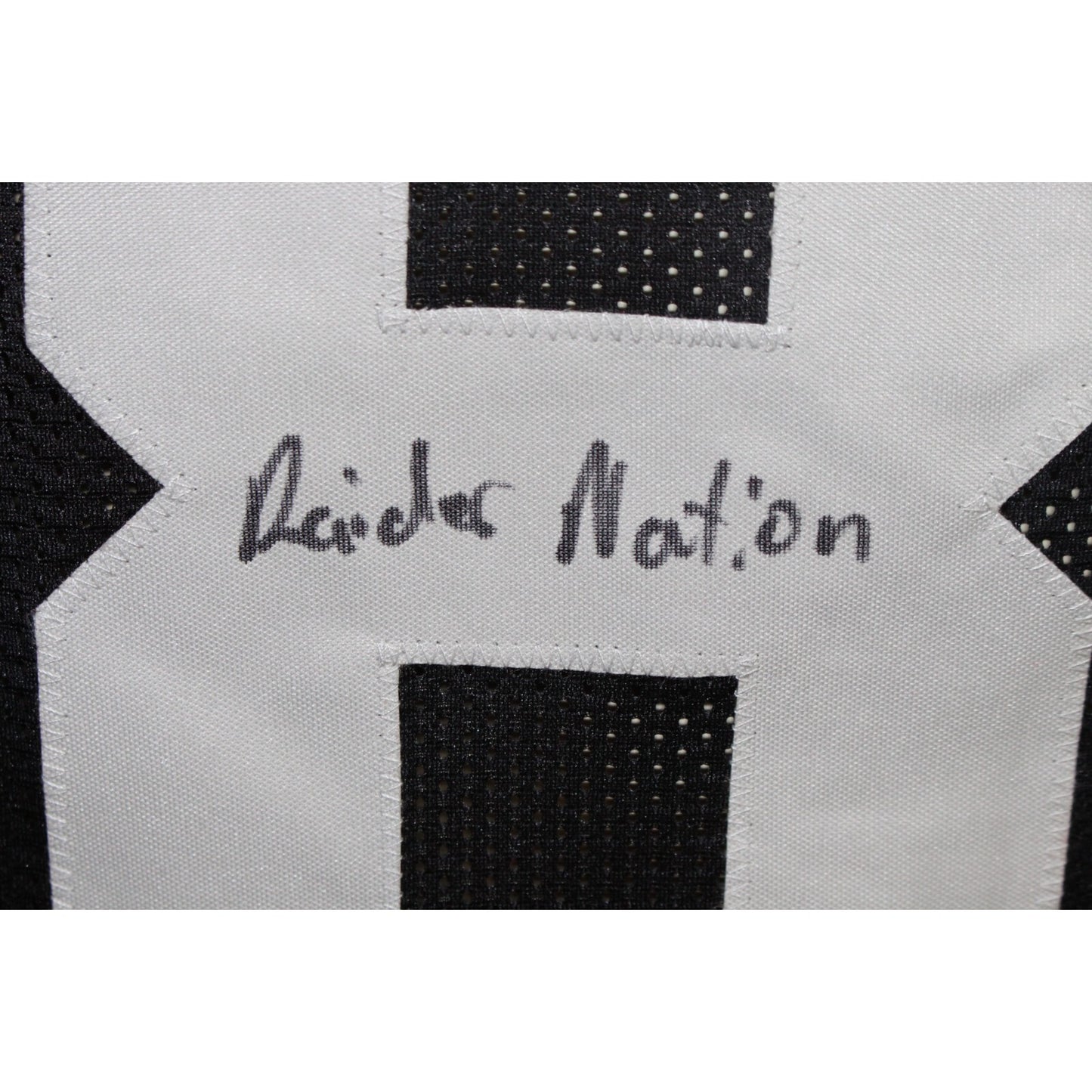 Michael Mayer Autographed Raiders Style Black Jersey "Raider Nation" BAS