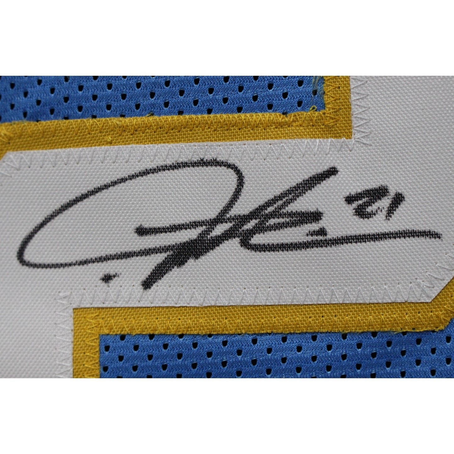 LaDainian Tomlinson Autographed Pro Style Blue Jersey (Beckett Witnessed)