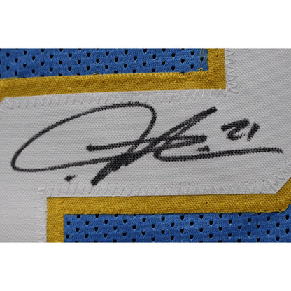 LaDainian Tomlinson Autographed Pro Style Blue Jersey (Beckett Witnessed)