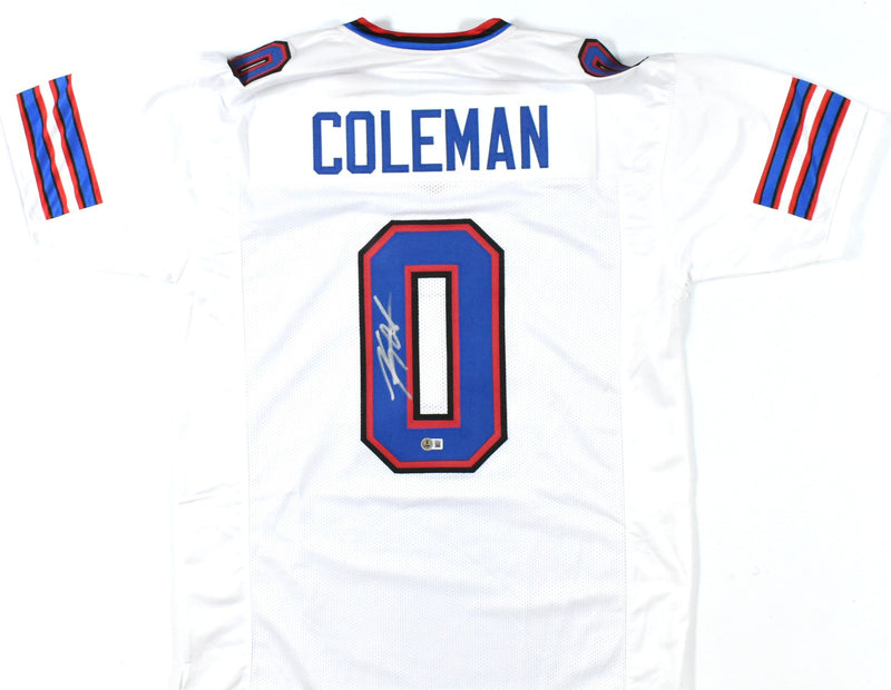 Keon Coleman Signed Buffalo Bills Custom White Jersey