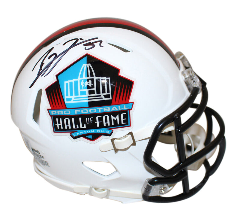 Ray Lewis Signed Baltimore Ravens Hall of Fame Speed Mini Helmet Beckett