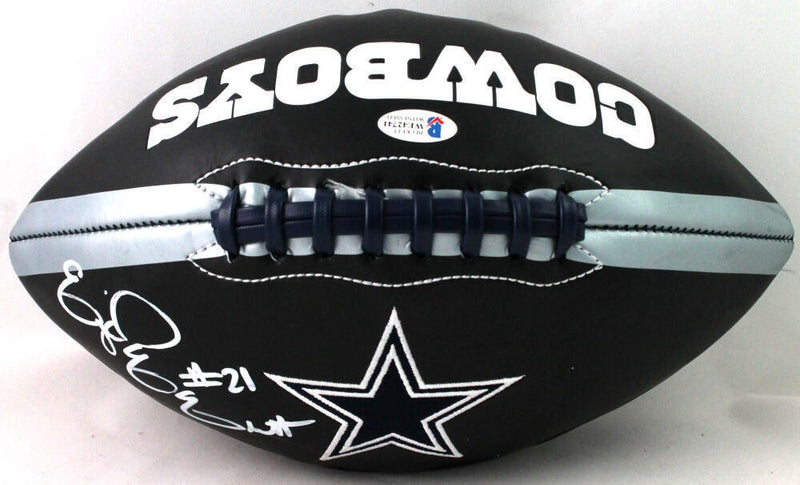 Ezekiel Elliott Signed Dallas Cowboys Black Logo Football
