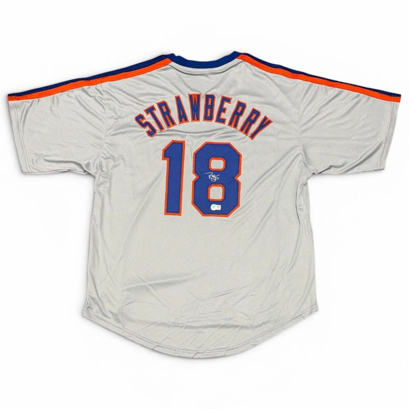 Darryl Strawberry Signed New York Mets Custom Jersey