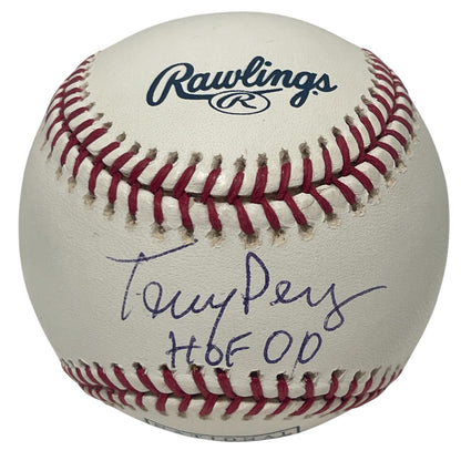 Tony Perez Signed Cincinnati Reds Hall of Fame Logo Baseball (JSA)