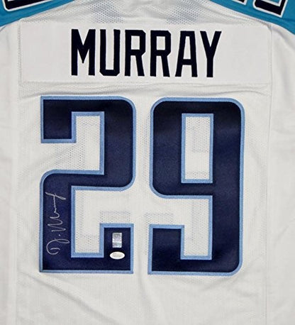 DeMarco Murray Autographed White Custom Football Jersey