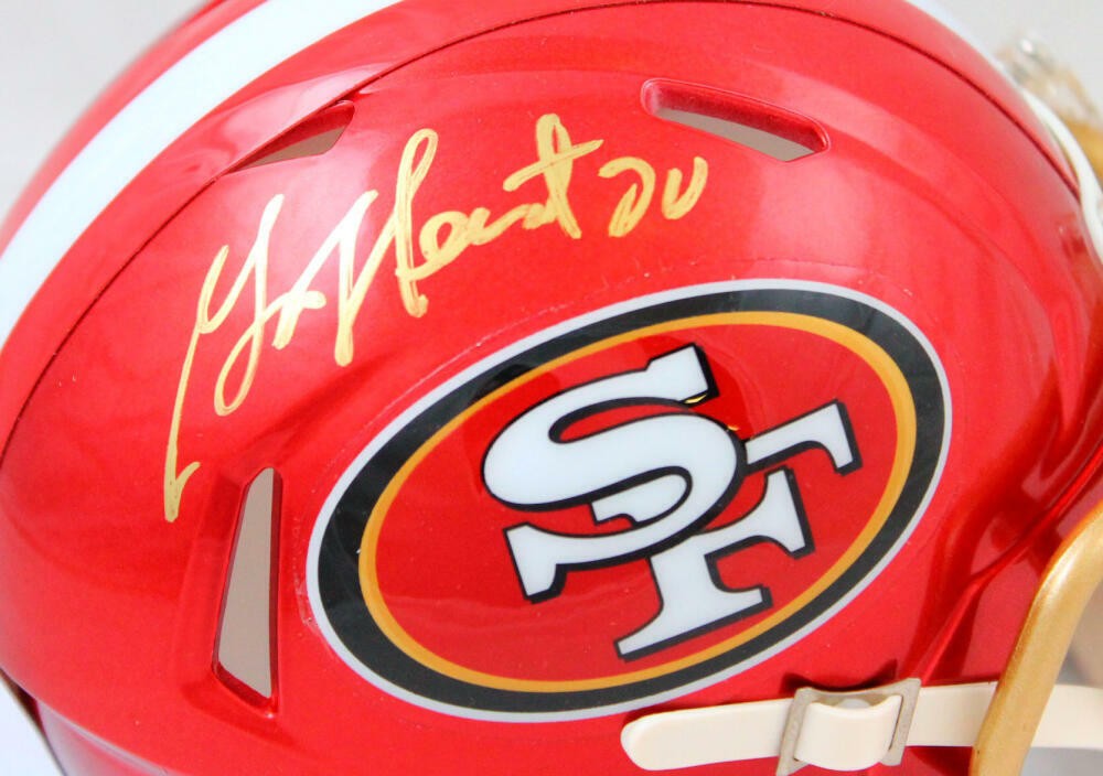Garrison Hearst Signed San Francisco 49ers Flash Speed Mini Helmet