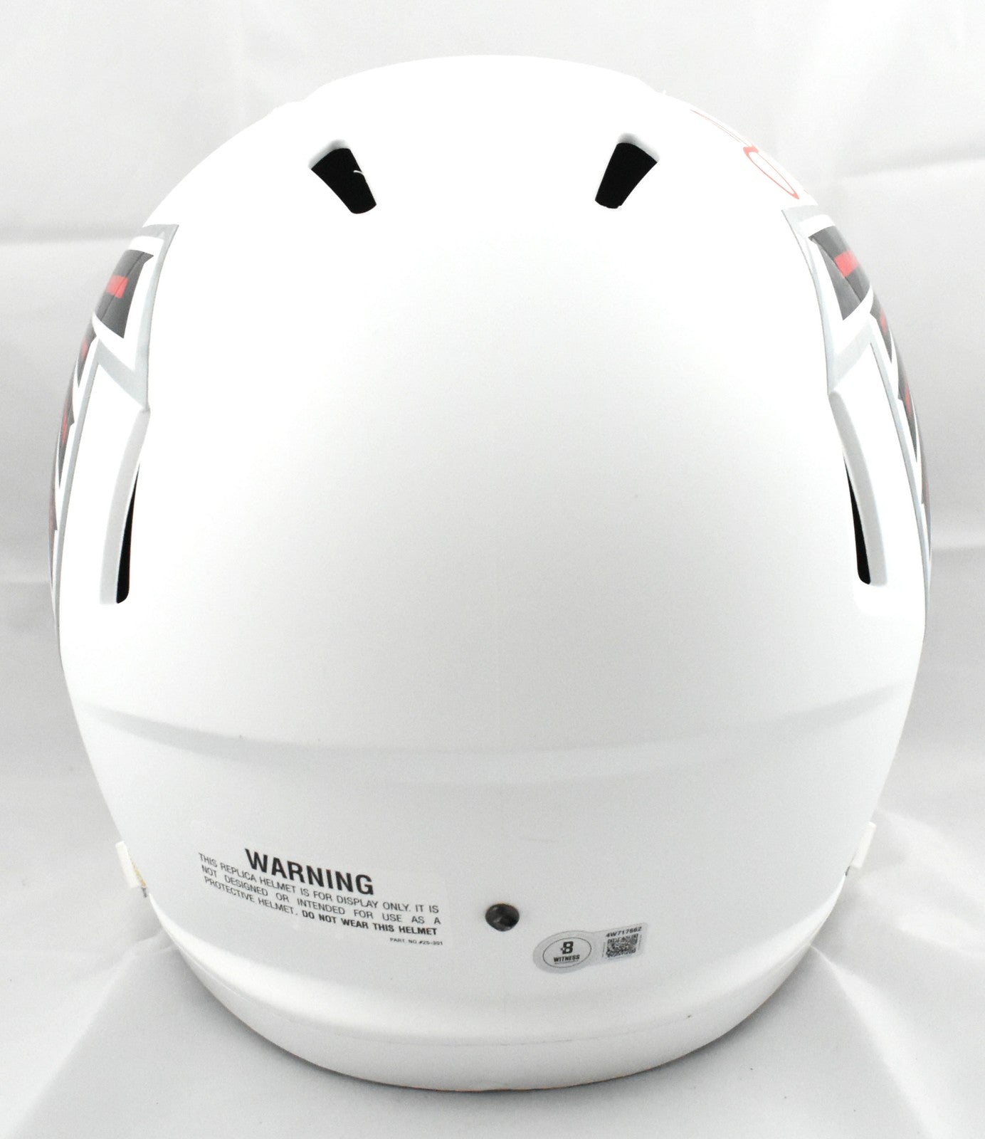 Julio Jones Autographed Atlanta Falcons Flat White Speed Full Size Helmet