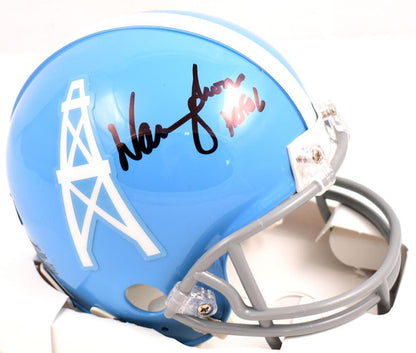 Warren Moon Signed Houston Oilers 1960-1962 Throwback Mini Helmet