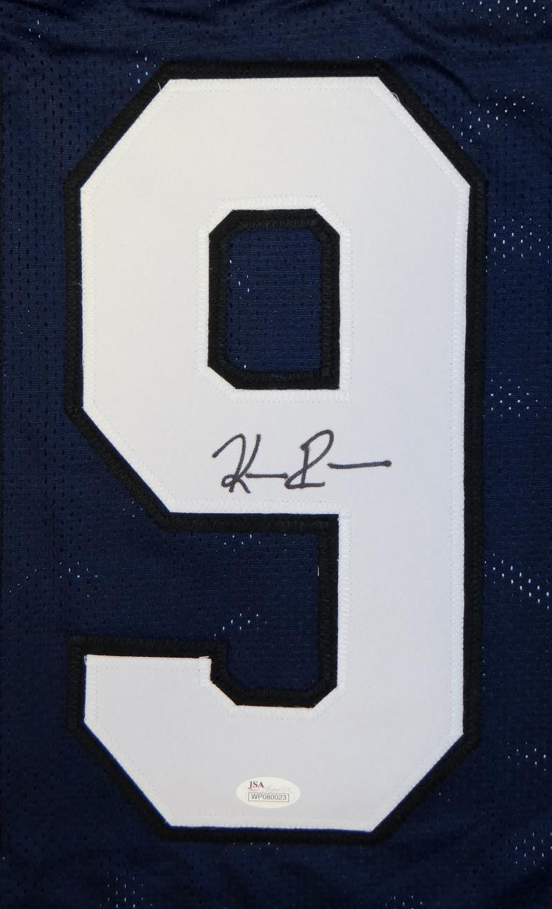 Keenan Reynolds Autographed Navy Blue Custom College Jersey