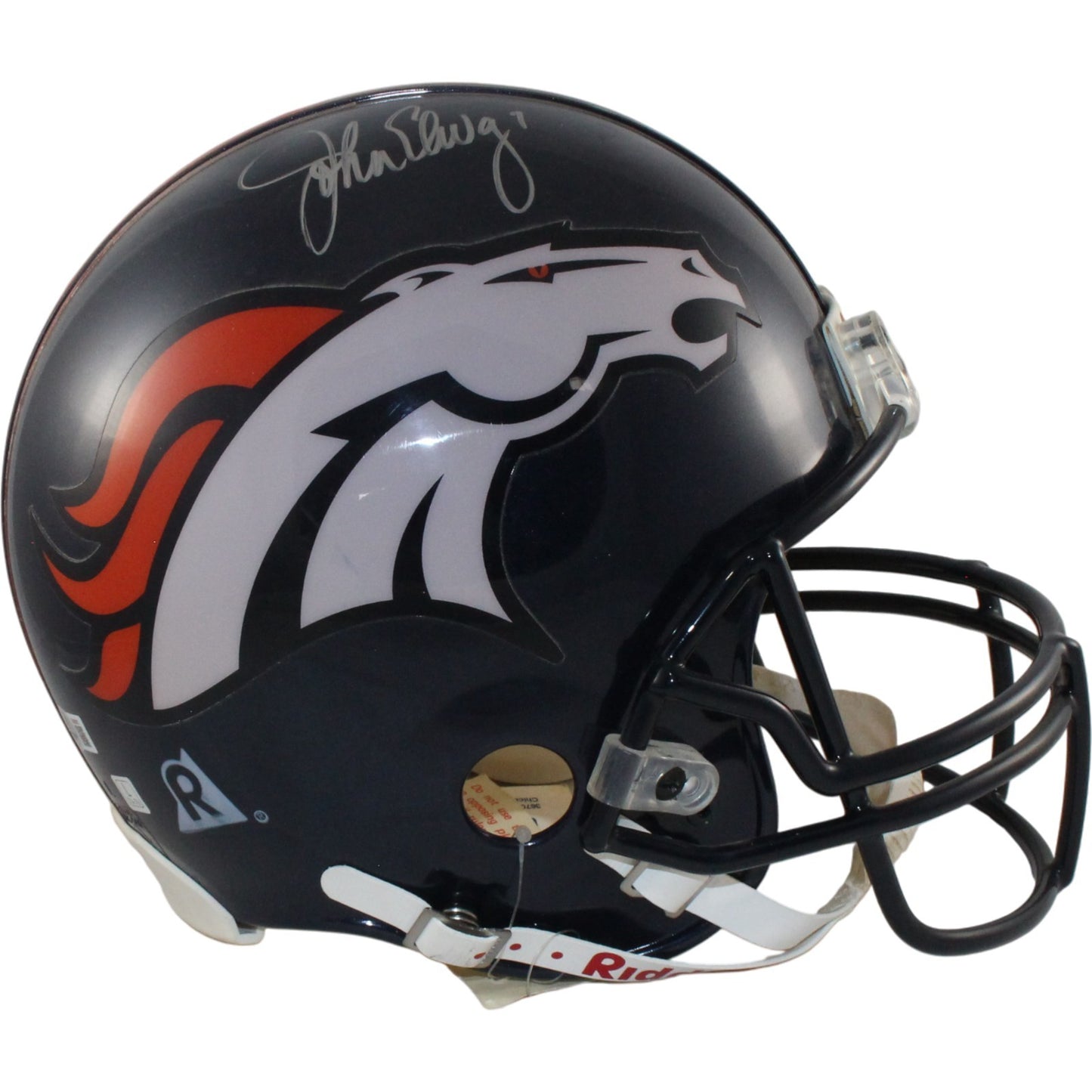John Elway Autographed Full Size Riddell VSR4 Helmet Denver Broncos BAS
