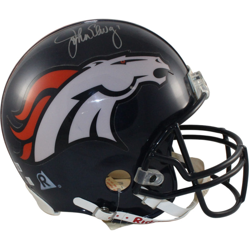 John Elway Autographed Full Size Riddell VSR4 Helmet Denver Broncos BAS