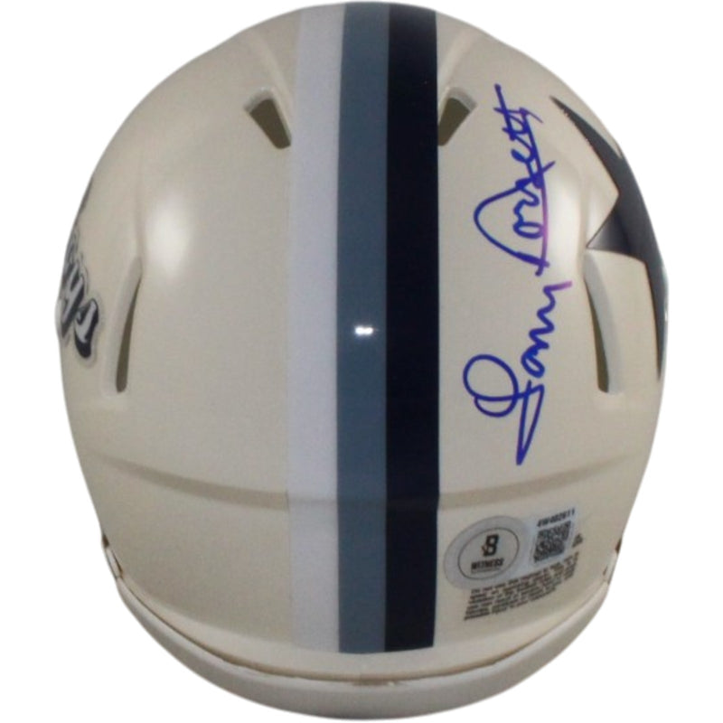 Tony Dorsett Autographed Dallas Cowboys Retro Mini Helmet