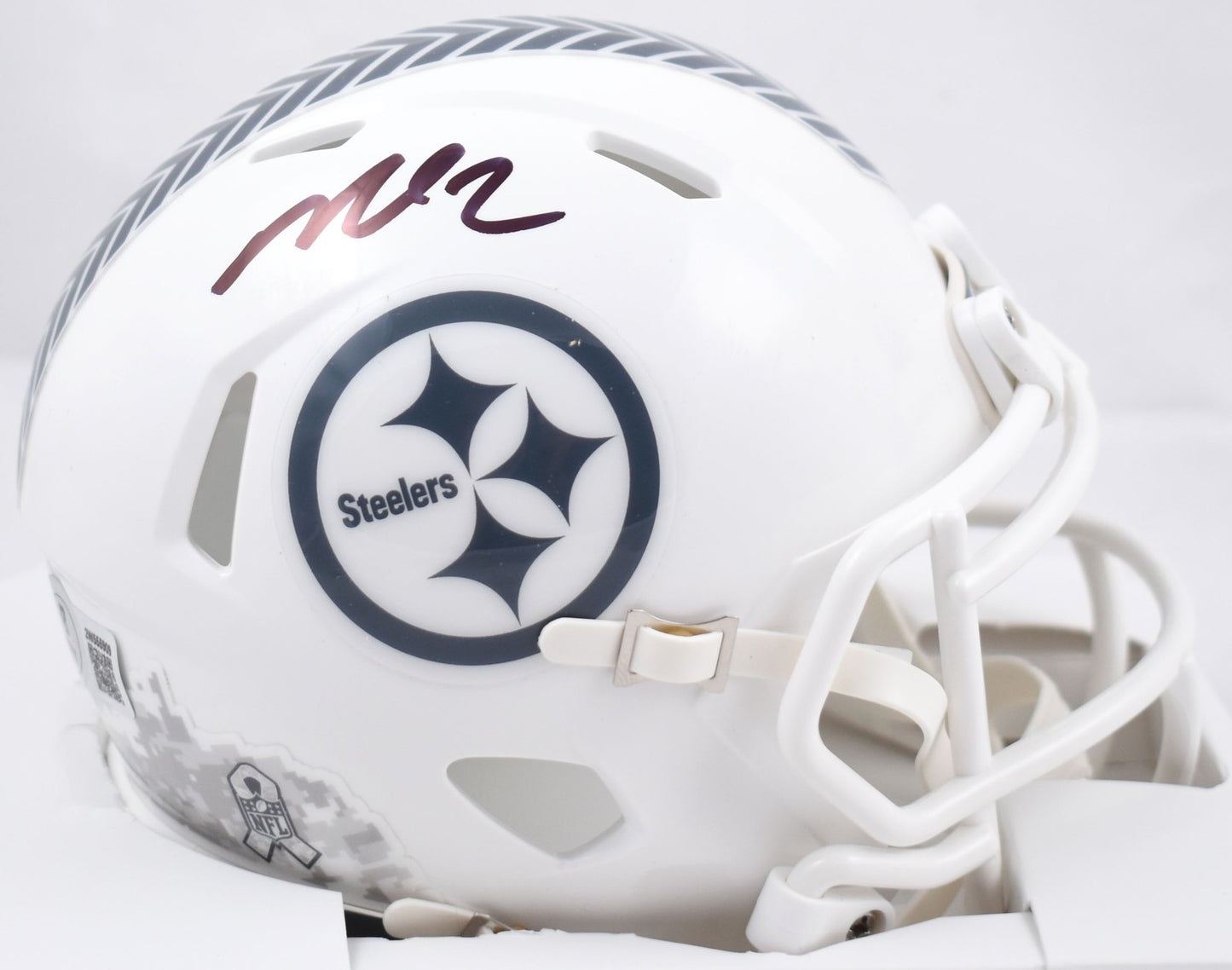 Michael Vick Signed Pittsburgh Steelers 2024 Salute to Service Mini Helmet