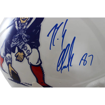 Rob Gronkowski Autographed New England Patriots Authentic Throwback Helmet