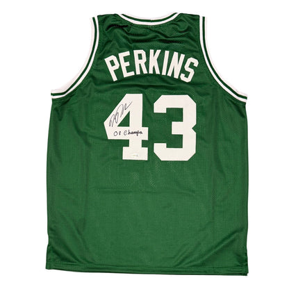Kendrick Perkins Signed Boston Celtics Custom Jersey (08 Champ)