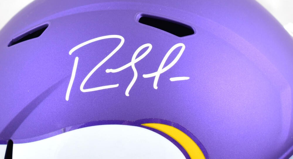 Randy Moss Signed Minnesota Vikings Full Size Tribute Speed Helmet