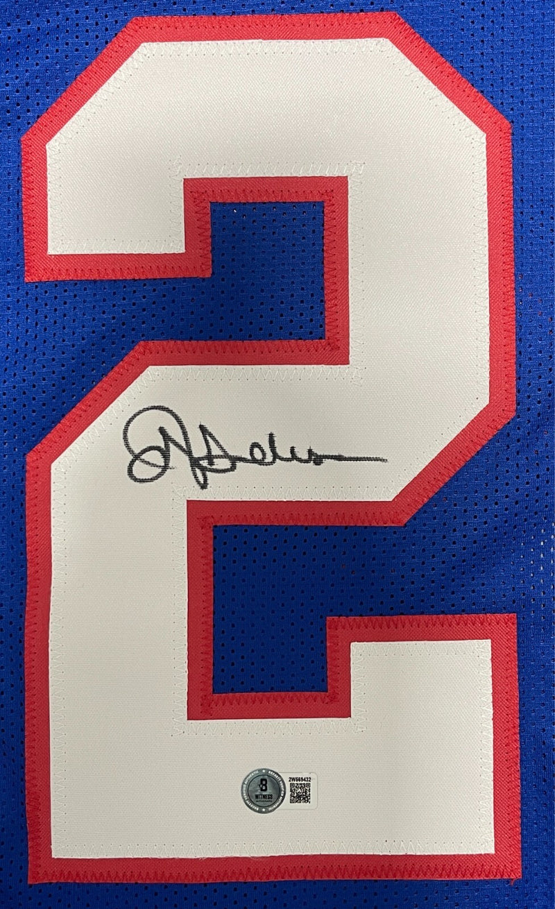 Ottis Anderson Autographed New York Giants Custom Jersey (Beckett)