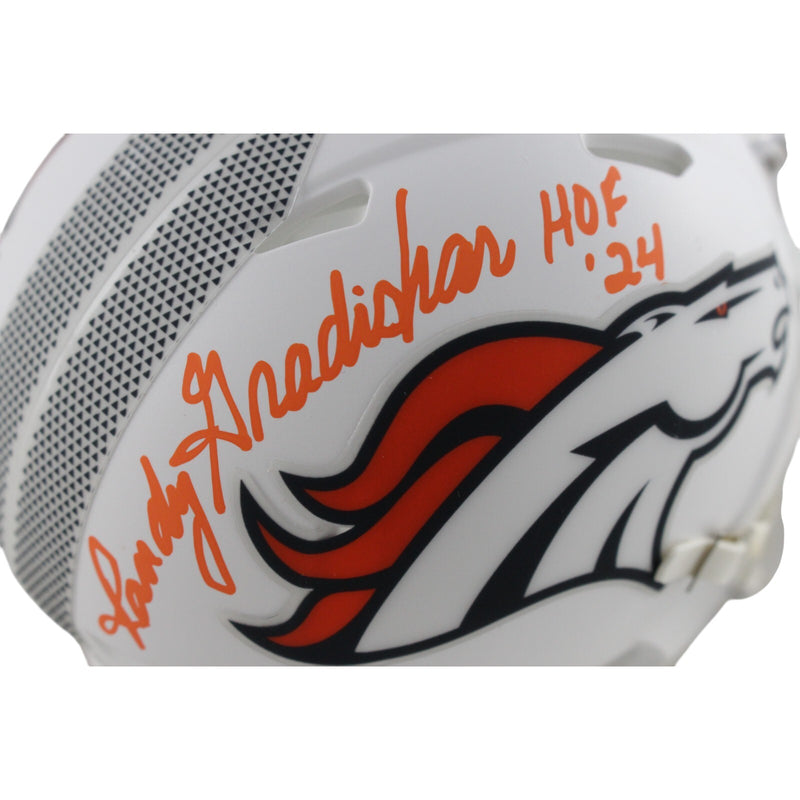 Randy Gradishar Denver Broncos Signed 2024 Alternate Mini Helmet HOF