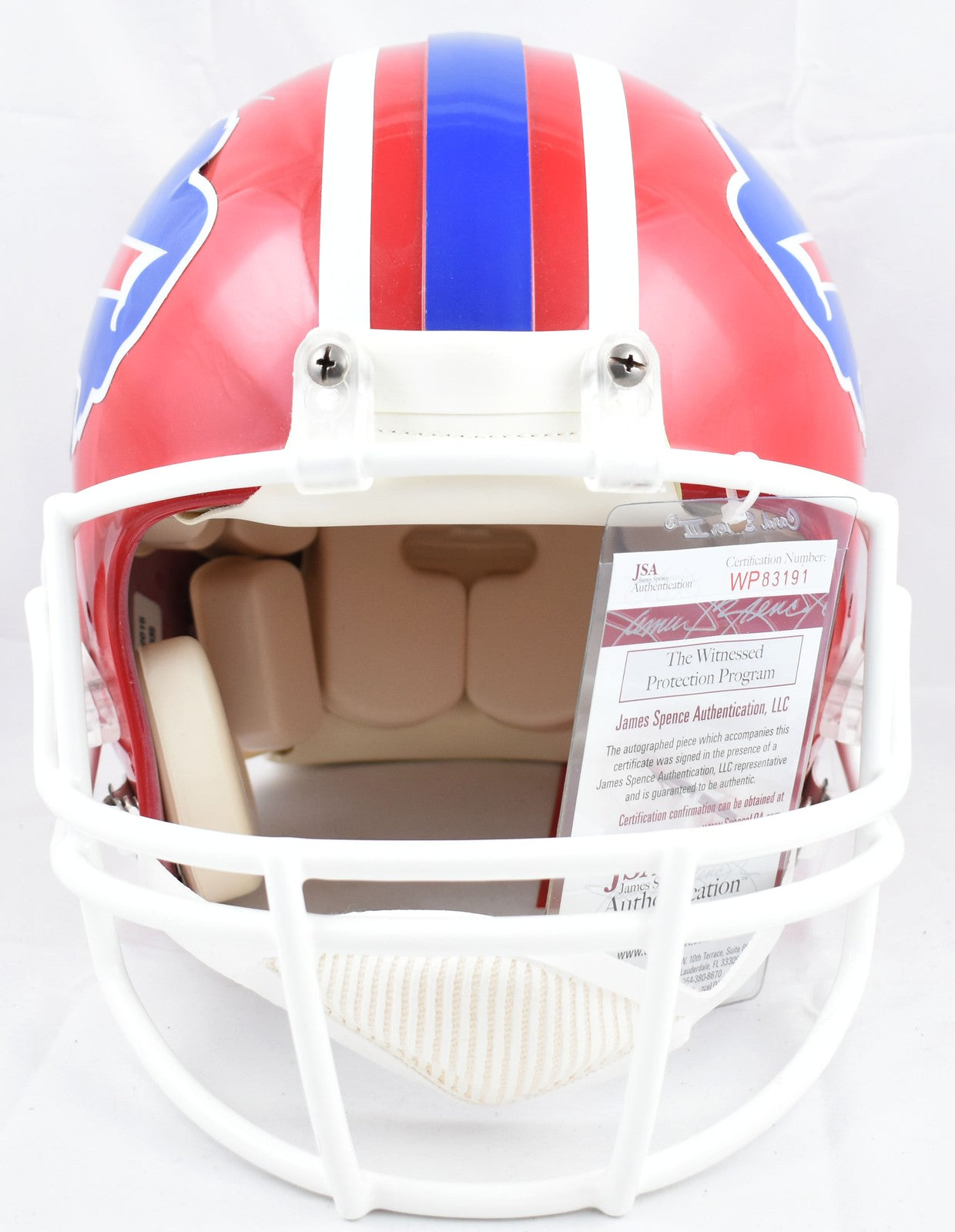 Jim Kelly & Thurman Thomas Signed Buffalo Bills Authentic Full Size Helmet