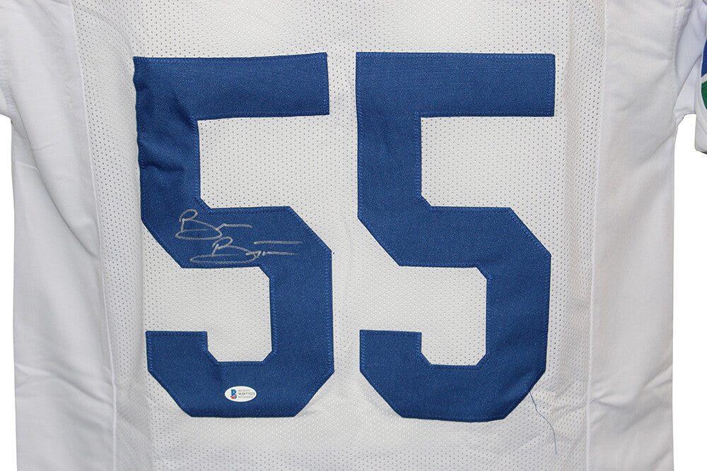 Brian Bosworth Signed Seattle Seahawks Custom Pro Style Jersey - Beckett