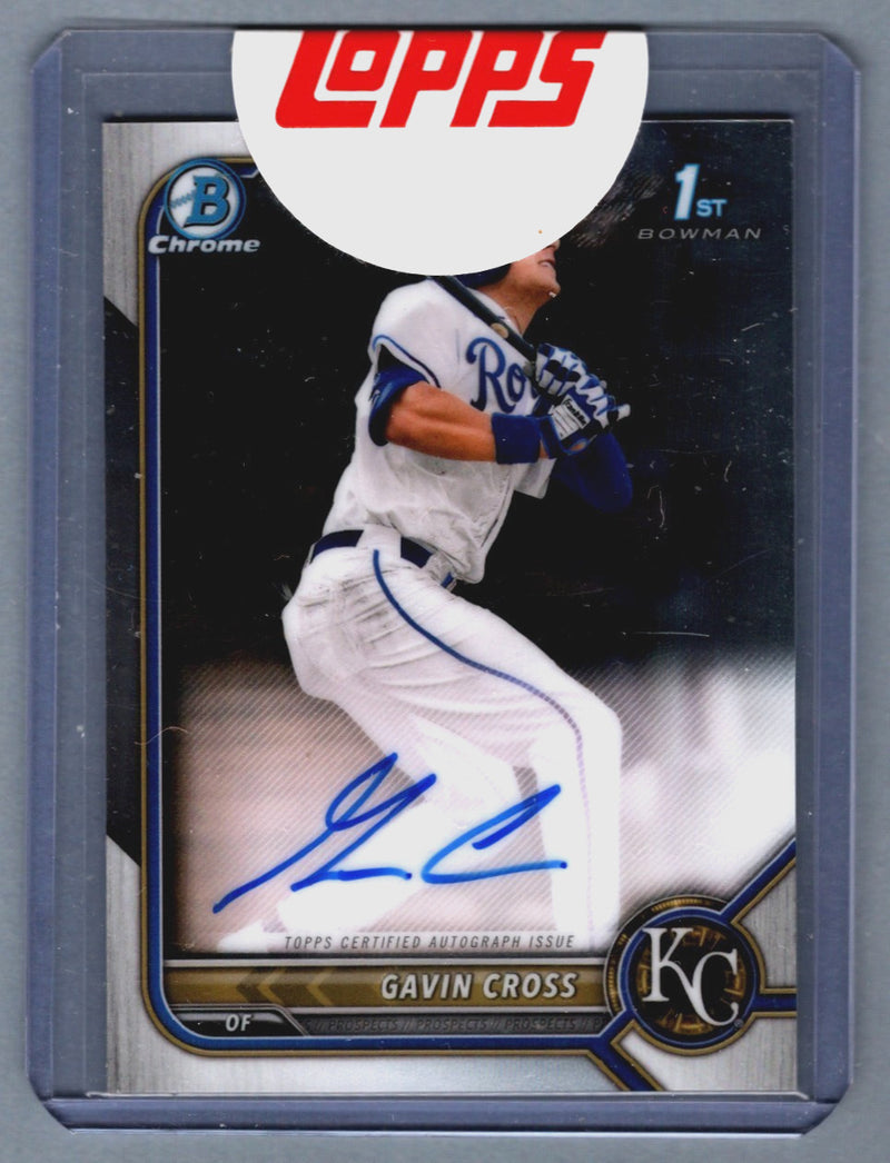 Gavin Cross 2022 Bowman Chrome Draft 1st Bowman Signed Rookie Card