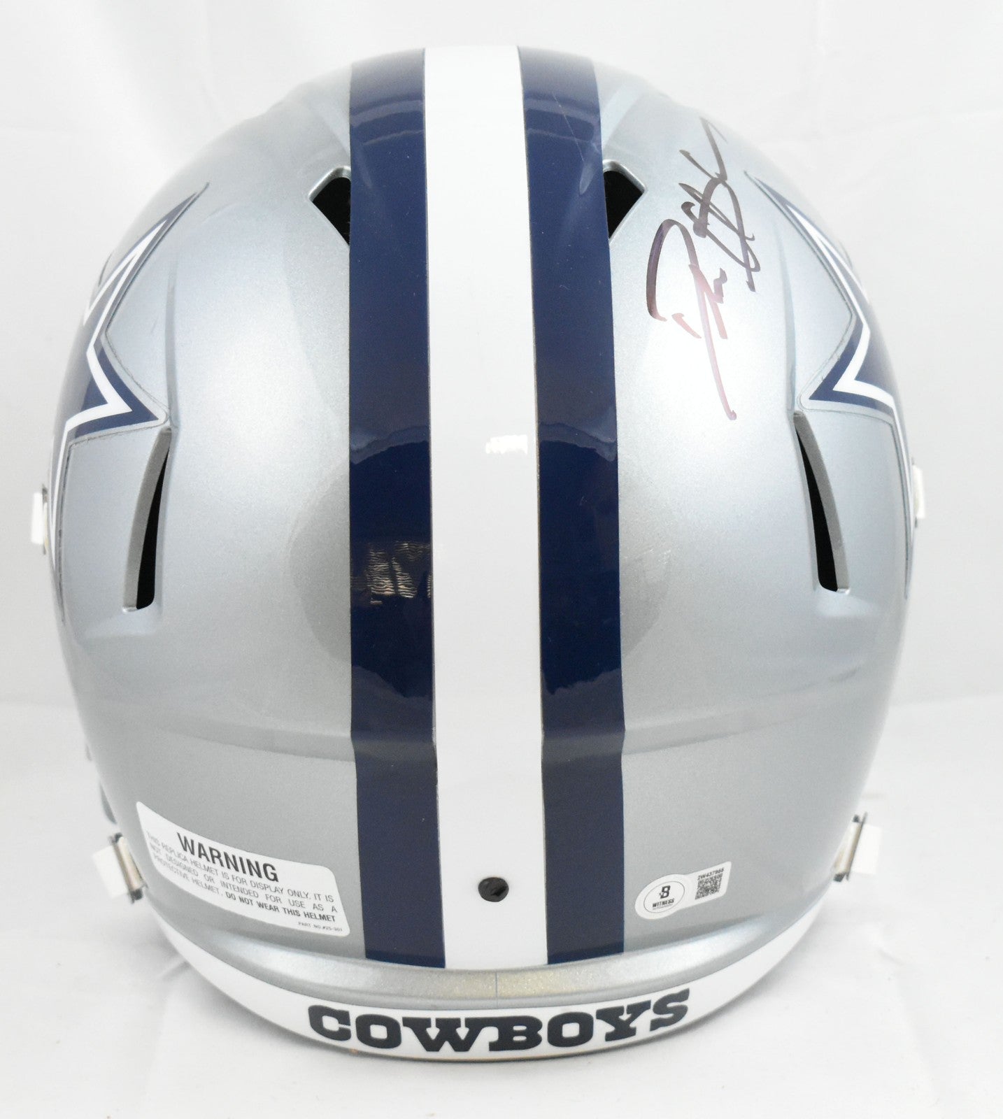 Deion Sanders Signed Dallas Cowboys Full Size Speed Helmet - Black