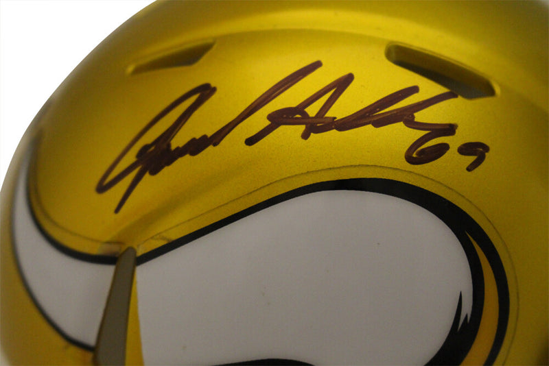 Jared Allen Autographed Minnesota Vikings Flash Mini Helmet