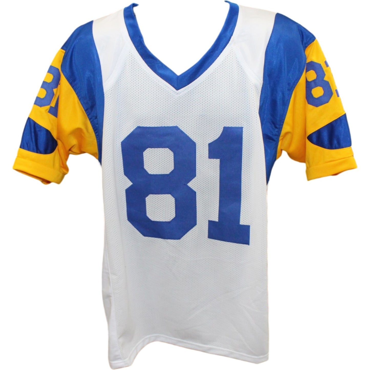 Torry Holt Autographed White Pro Style Jersey