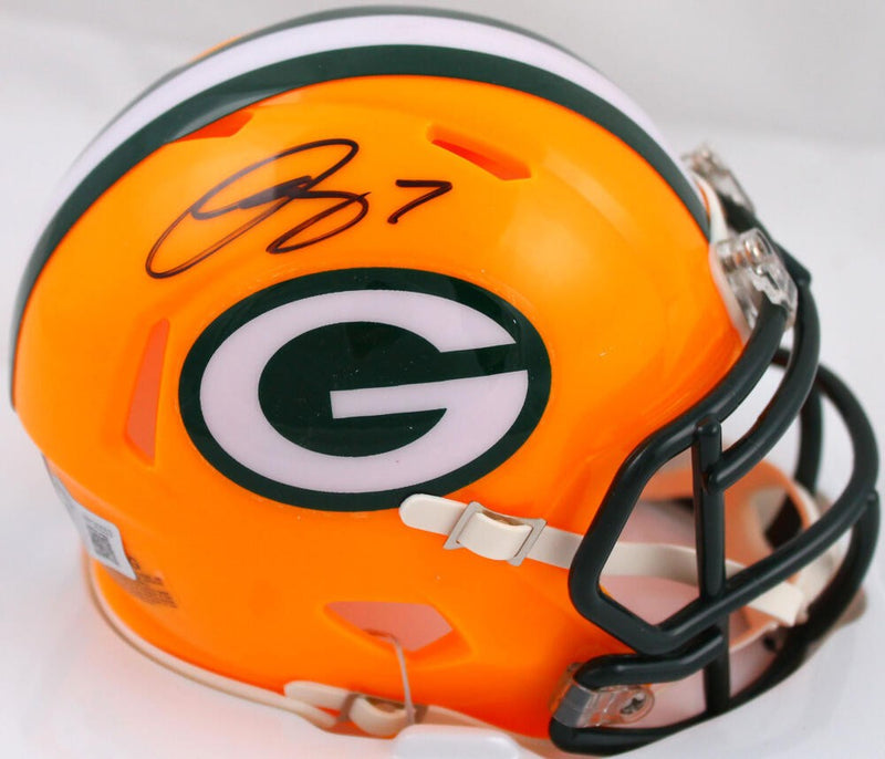 Quay Walker Signed Green Bay Packers Speed Mini Helmet - Black