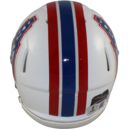 Robert Brazile Autographed Houston Oilers Throwback Mini Helmet HOF