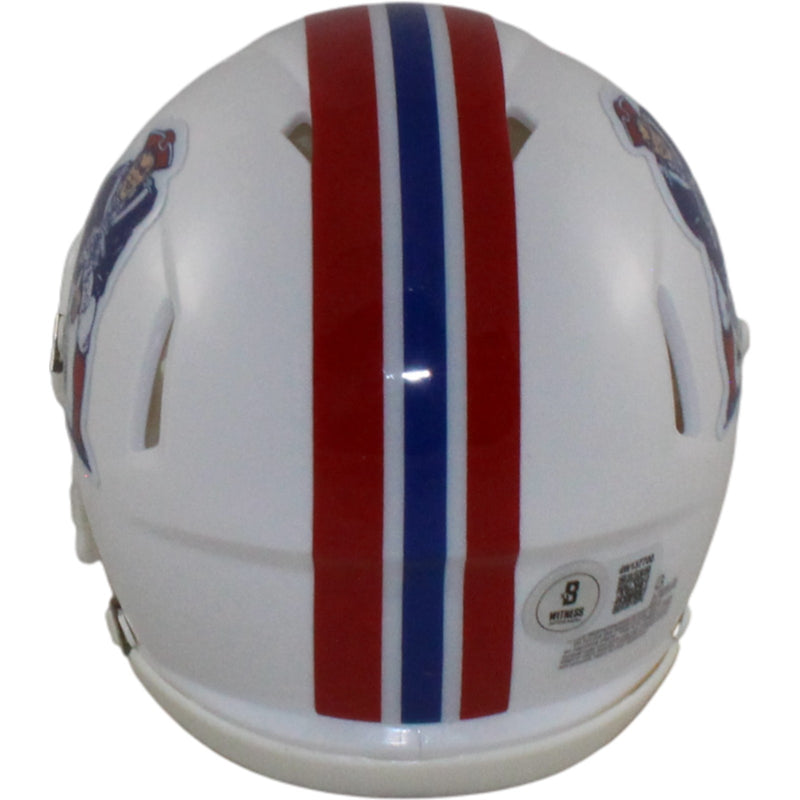 Ty Law New England Patriots Autographed Throwback Mini Helmet (HOF)