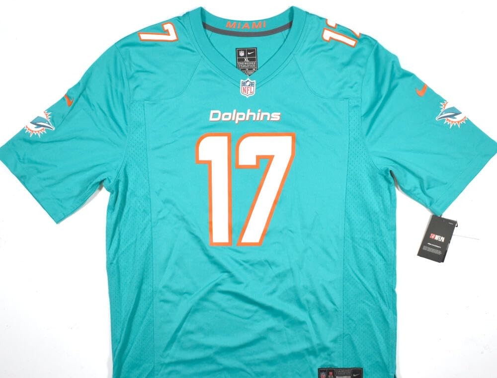Jaylen Waddle Autographed Miami Dolphins Nike Teal Game Jersey