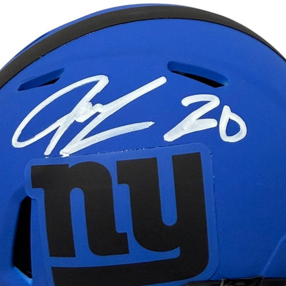 Jeremy Shockey Signed New York Giants Rave Mini Helmet