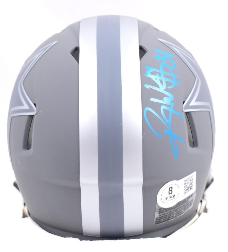 Roy Williams Signed Dallas Cowboys Slate Speed Mini Helmet