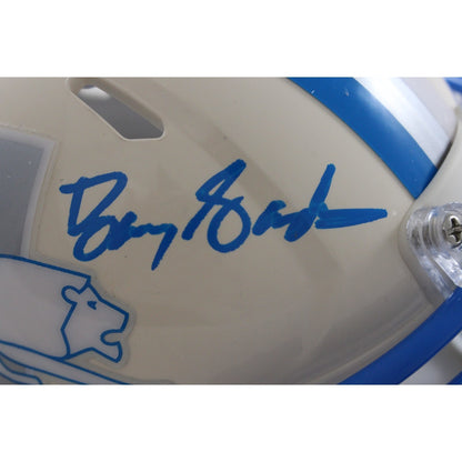 Barry Sanders Signed Detroit Lions Retro Mini Helmet