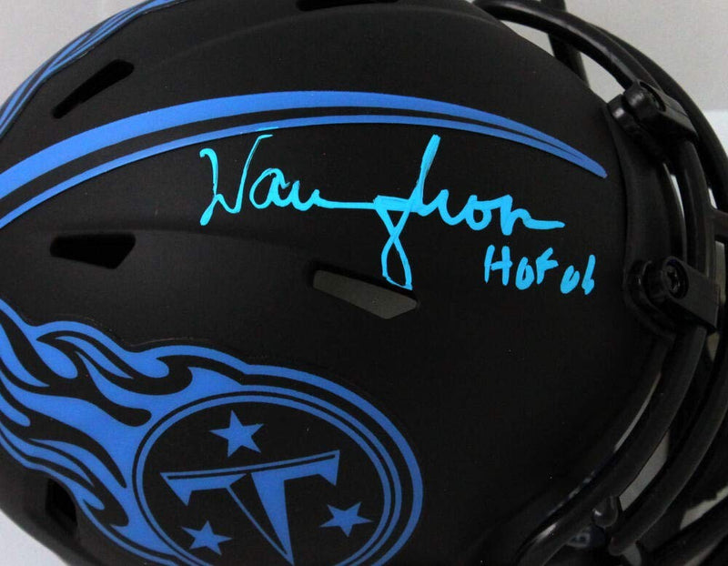 Warren Moon Autographed Tennessee Titans Eclipse Mini Helmet