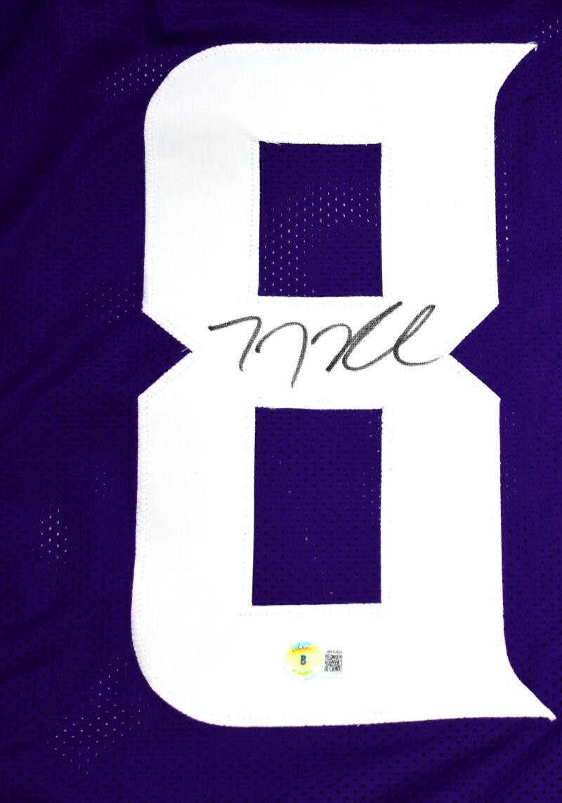 TJ Hockenson Autographed Minnesota Vikings Purple Jersey