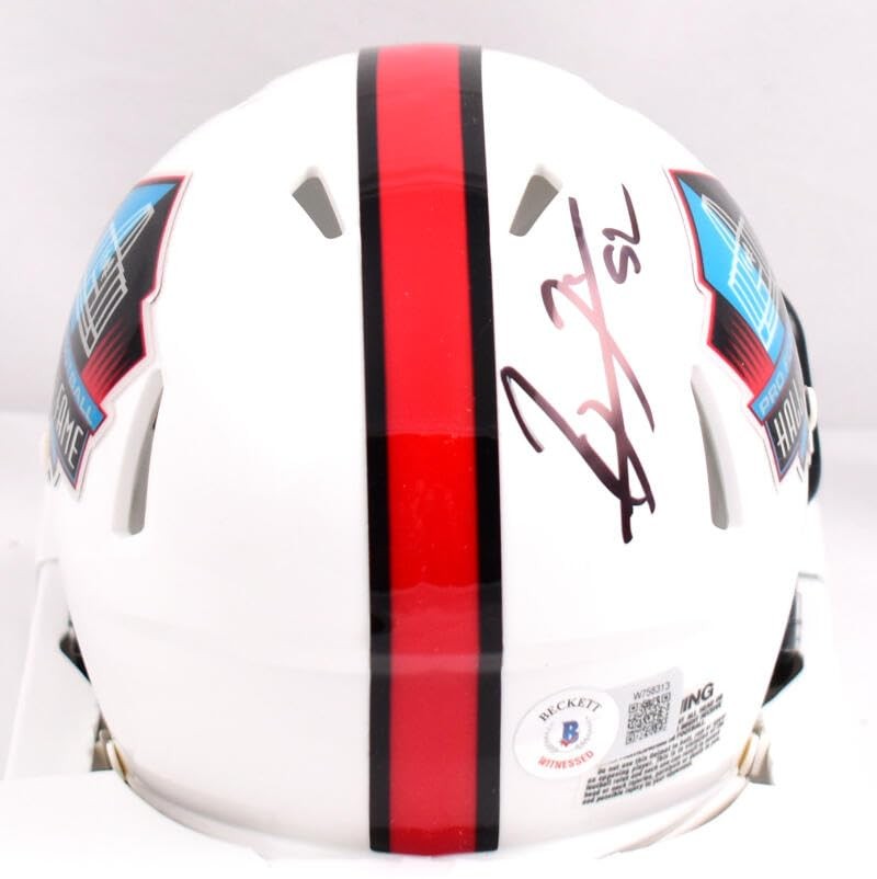 Ed Reed & Ray Lewis Signed Baltimore Ravens Hall of Fame Speed Mini Helmet