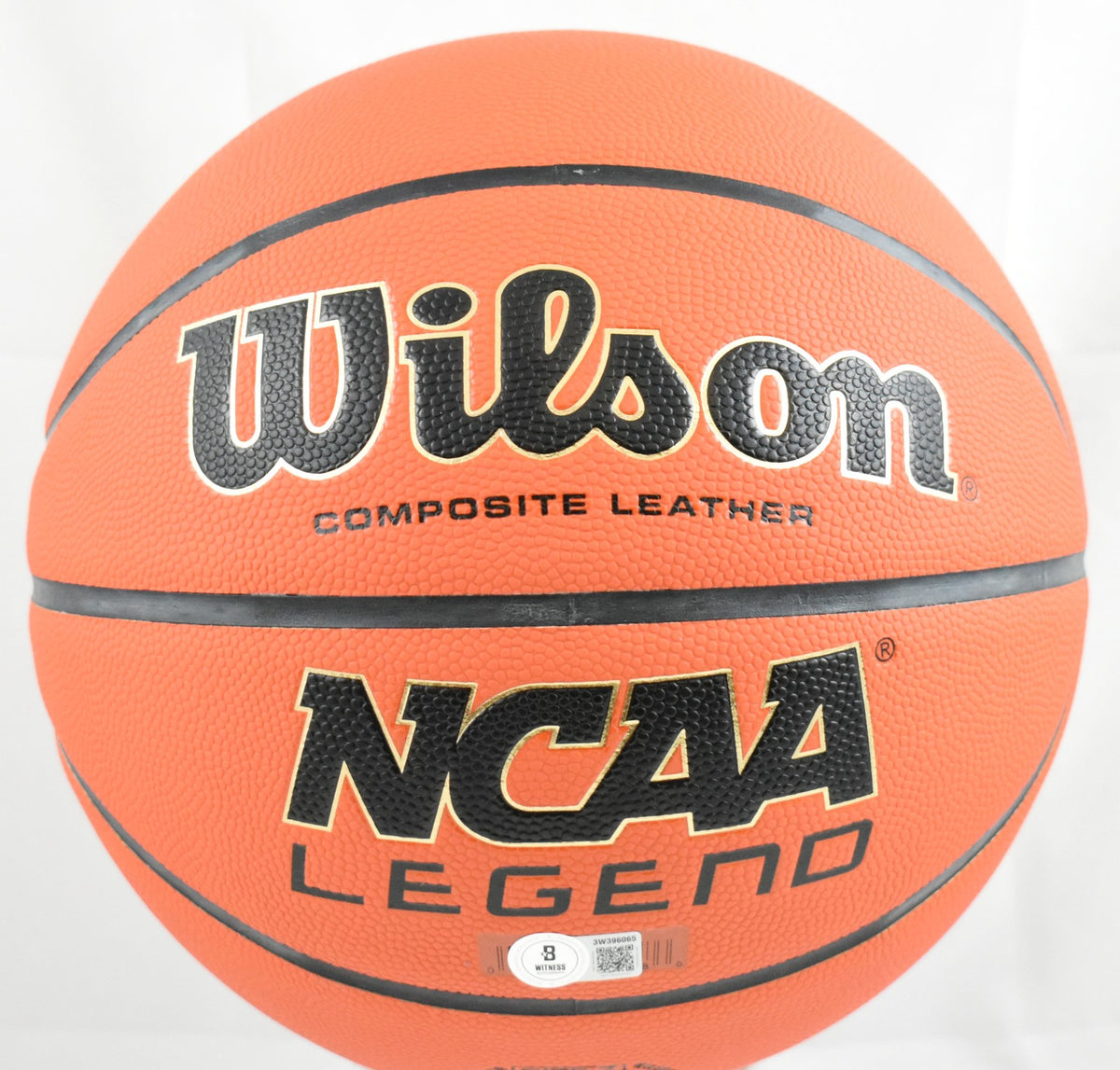 Jim Calhoun Autographed Wilson NCAA Basketball - 3x Champs Inscribed