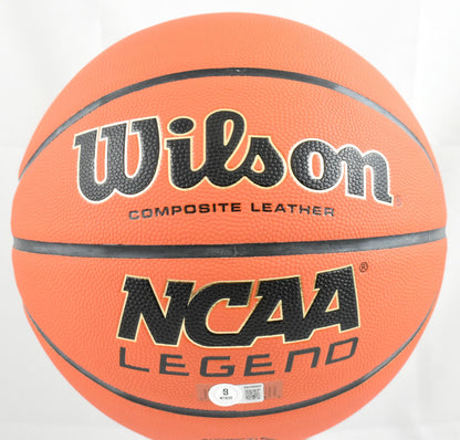 Jim Calhoun Autographed Wilson NCAA Basketball - 3x Champs Inscribed