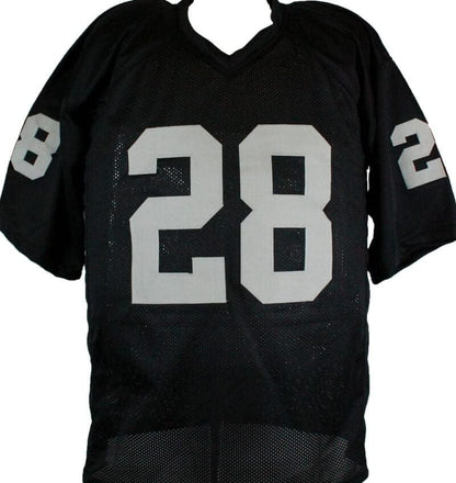 Josh Jacobs Autographed Black Custom Jersey