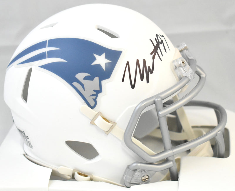 Milton Williams Autographed New England Patriots Rivalries Mini Helmet