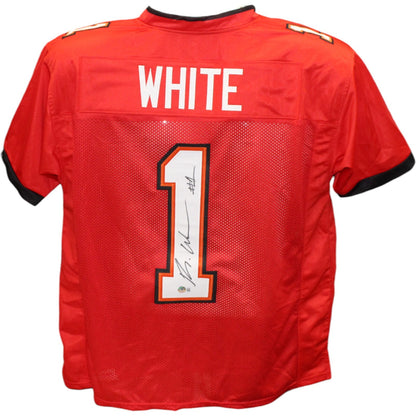 Rachaad White Signed Tampa Bay Buccaneers Pro Style Red Jersey (Beckett)