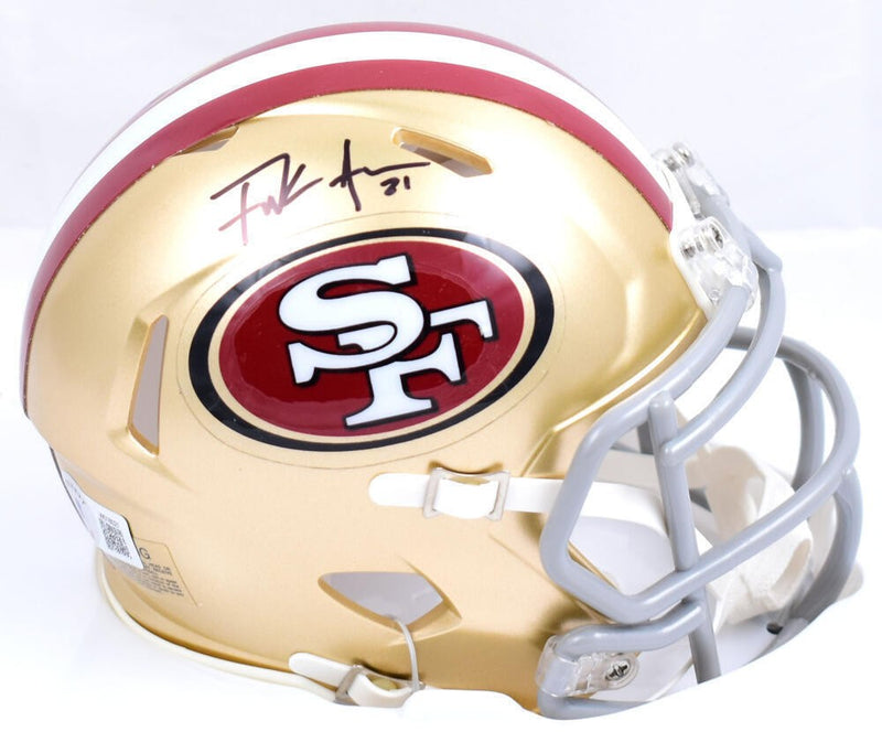 Frank Gore Signed San Francisco 49ers Speed Mini Helmet - Black