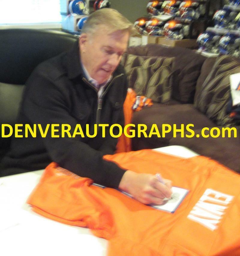 John Elway Autographed Denver Broncos Custom Orange Jersey (BAS)